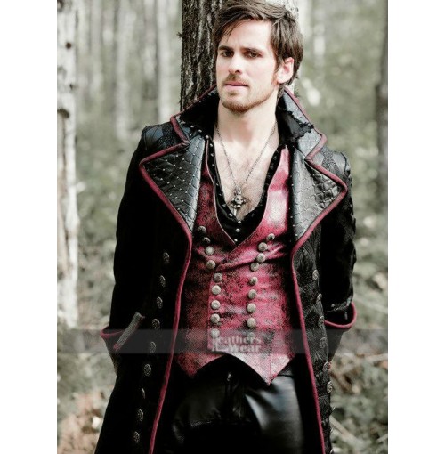 Captain Hook Once Upon Time Colin Vest Coat